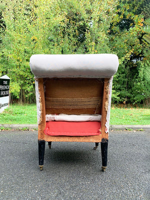 Roll back slipper chair 'as is'
