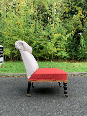 Roll back slipper chair 'as is'