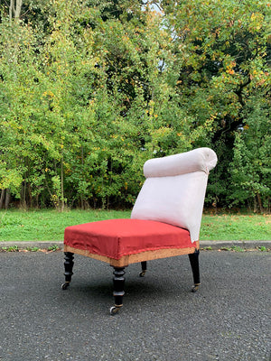 Roll back slipper chair 'as is'