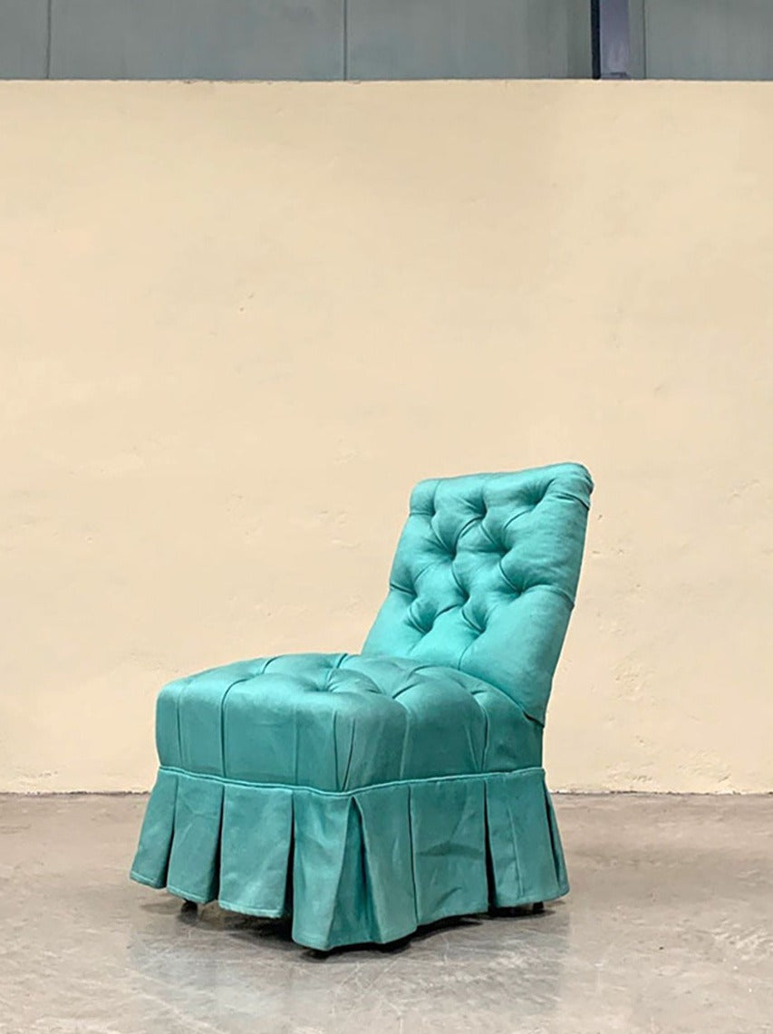 Napoleon III slipper chair 'as is'