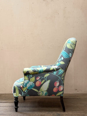 Tropical print chair