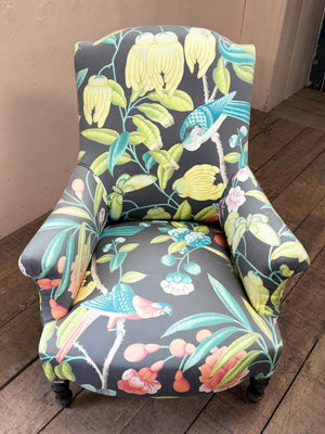 Tropical print chair