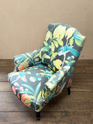 Tropical print chair