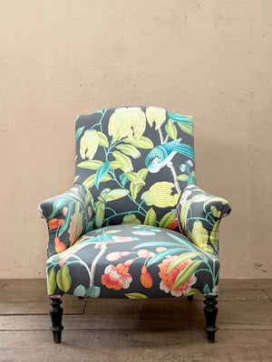 Tropical print chair
