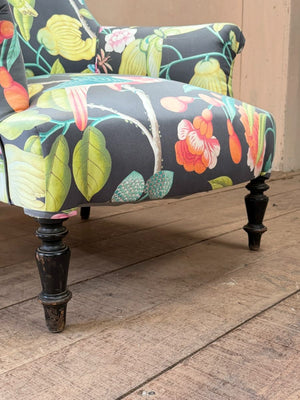 Tropical print chair