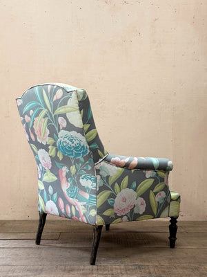 Tropical print chair