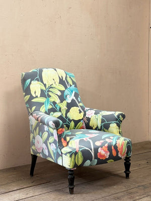 Tropical print chair