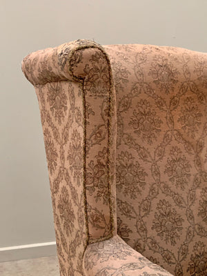 Early 20th century wing back armchair 'as is'