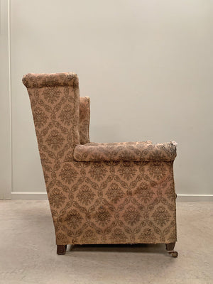 Early 20th century wing back armchair 'as is'