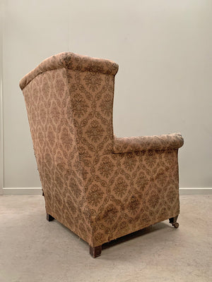 Early 20th century wing back armchair 'as is'