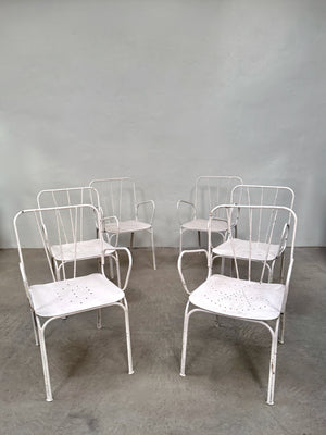 Set of 6 garden chairs