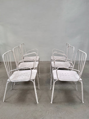 Set of 6 garden chairs