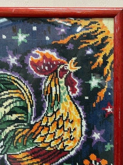Cockerel in frame