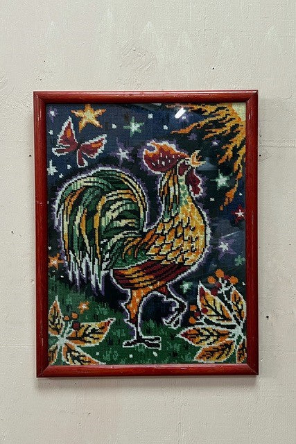 Cockerel in frame