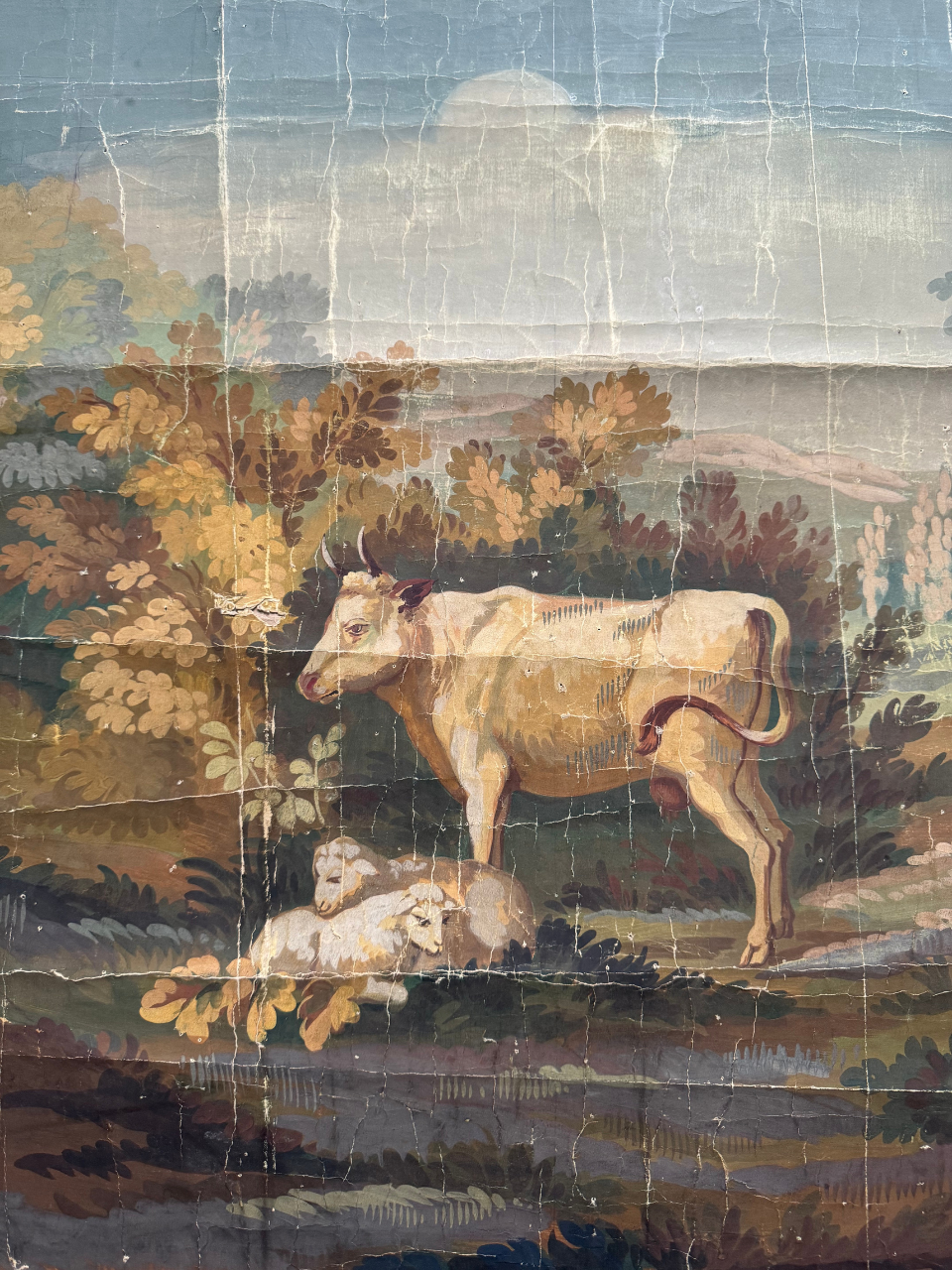 Carton #12: Pastoral scene