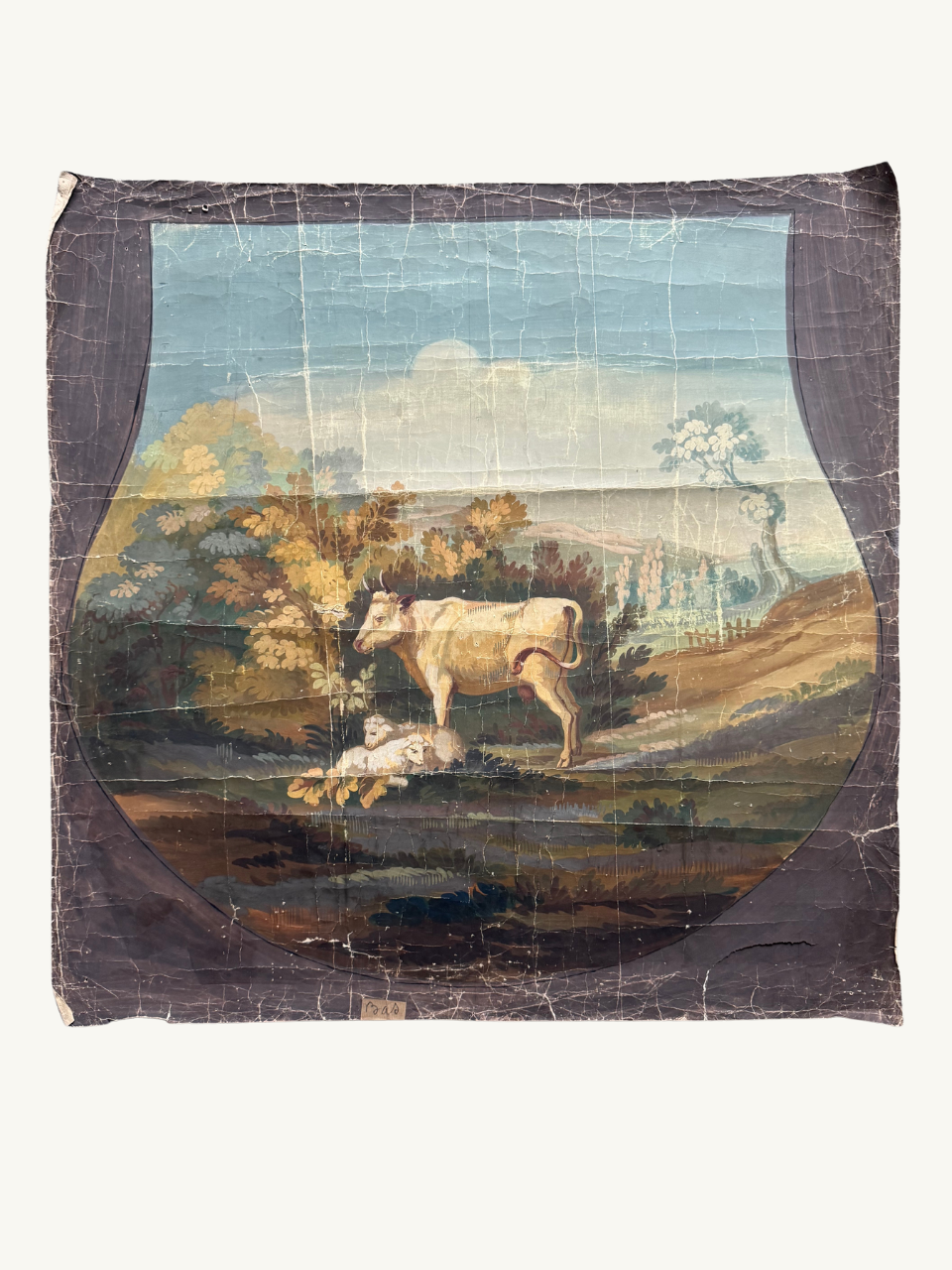 Carton #12: Pastoral scene