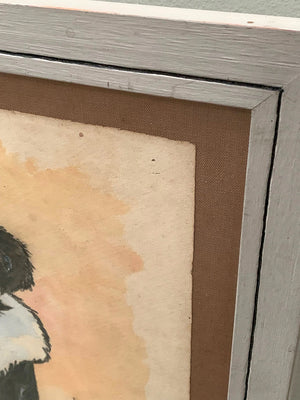 Framed fashion drawing