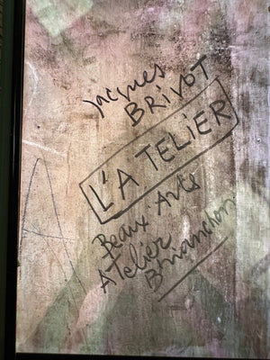 Large wall canvas by Jacques Brivot