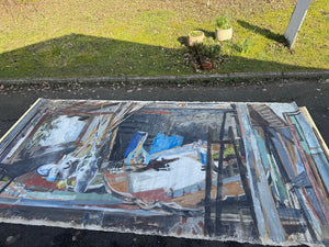 Large wall canvas by Jacques Brivot