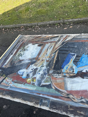 Large wall canvas by Jacques Brivot