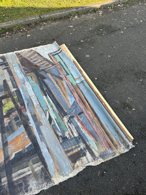 Large wall canvas by Jacques Brivot