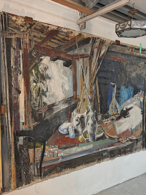 Large wall canvas by Jacques Brivot