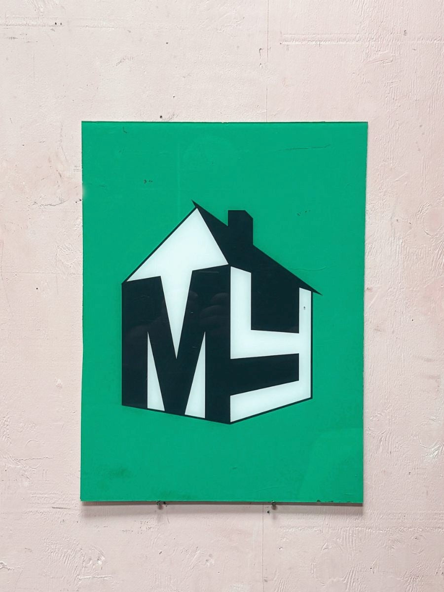 My house sign - green