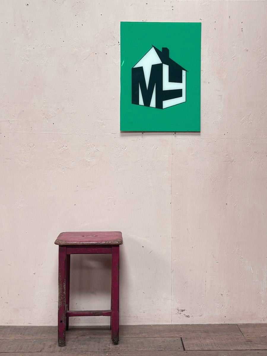 My house sign - green