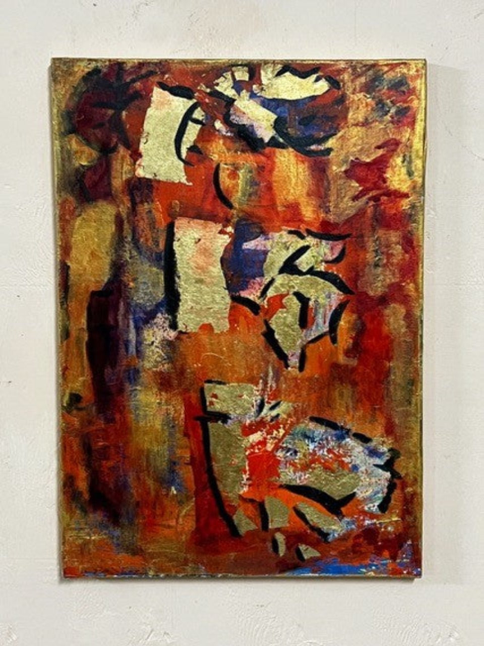 Mixed media on canvas