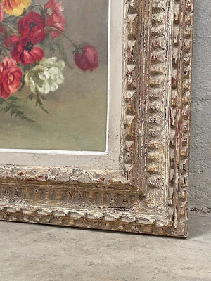 Ranunculus framed canvas