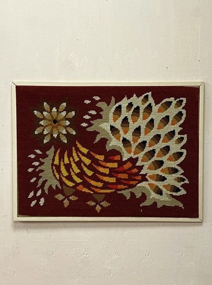 Needlepoint cockerel