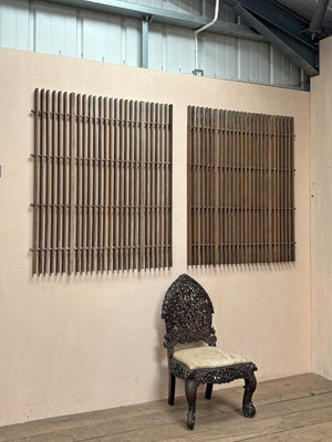 Pair of hardwood panels (Reserved)