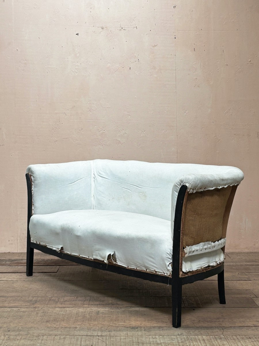 1920's ebonised frame sofa