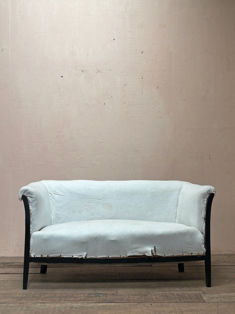 1920's ebonised frame sofa