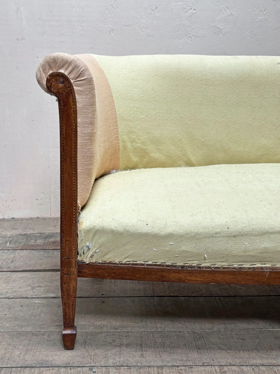 1920's mahogany frame sofa