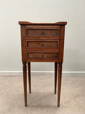 Walnut bedside tables