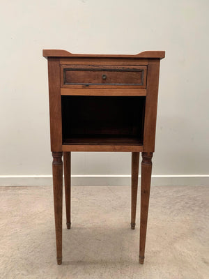 Walnut bedside tables