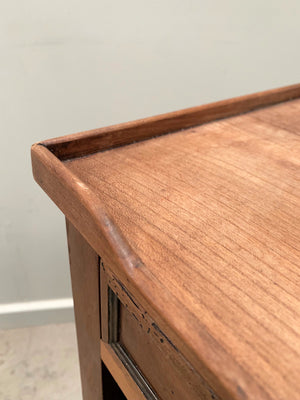 Walnut bedside tables