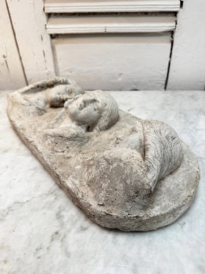 Three cast concrete carvings (priced individually)