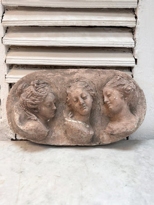 Three cast concrete carvings (priced individually)