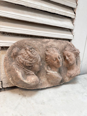 Three cast concrete carvings (priced individually)