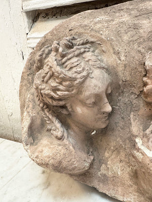 Three cast concrete carvings (priced individually)