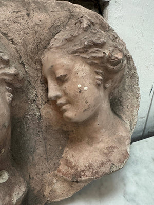Three cast concrete carvings (priced individually)
