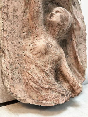 Three cast concrete carvings (priced individually)