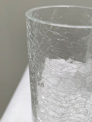 Set of 6 crackle glasses