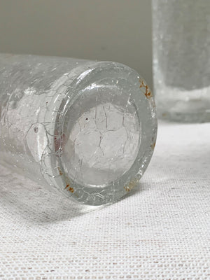 Set of 6 crackle glasses