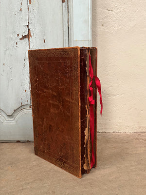 Leather backgammon board
