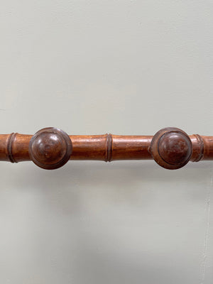 Faux bamboo coat hooks (each) (1 x sold, 1 x available - White)