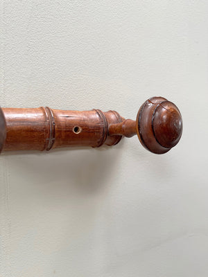 Faux bamboo coat hooks (each) (1 x sold, 1 x available - White)