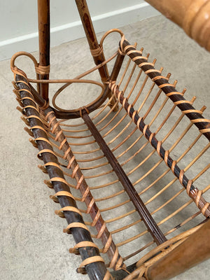 Bamboo magazine rack